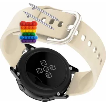 Pouzdro na mobilní telefon Pásek Řemínek pro Garett Kids Trendy 4G, Silikon Béžová Poutko, nastavitelný