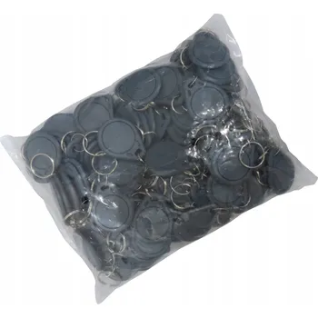 Přívěsek Na Klíče šedý 100 kusů pro Mifare 13,56 MHz 1k Classic pro ZÁMEK DOMOFONU