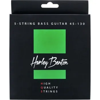 Příslušenství pro strunný nástroj Struny pro baskytaru Harley Benton HQS Bass 45-130 5-strunné
