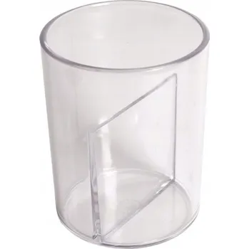 Stolní HRNEK Organizér na tužky a TUŽKY PRŮHLEDNÝ Lux