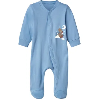 Kojenecký overall lupilu® Chlapecký overal na spaní s BIO bavlnou (světle modrá, 62/68)