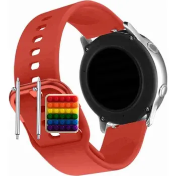 Pouzdro na mobilní telefon Pásek Řemínek pro Colmi i20, Silikon Červený Poutko, nastavitelný