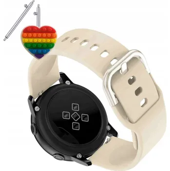 Pouzdro na mobilní telefon Pásek Řemínek pro Samsung Gear S3 Frontier, Silikon Béžová Poutko, nastavitelný