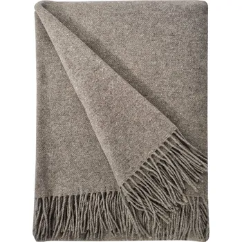 deka Vlněná deka z novozélandské vlny přírodní 140x200 s třásněmi teplá