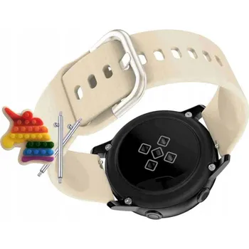 Pouzdro na mobilní telefon Pásek Řemínek pro MyKronoz ZeTime Regular, Silikon Béžová Smyčka, nastavitelný