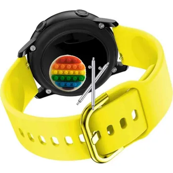 Pouzdro na mobilní telefon Pásek Řemínek pro Rubicon RNBE66, Silikon Žlutá smyčka, nastavitelný