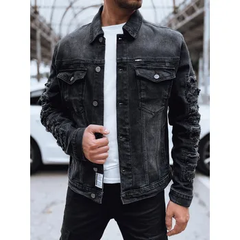 Pánská džínová bunda Dstreet TX4703 Barva: Černá, Velikost: S