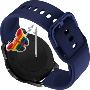 Pouzdro na mobilní telefon Pásek Řemínek pro Amazfit BIP 5, Silikon, tmavě modrá smyčka, nastavitelný