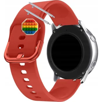 Pouzdro na mobilní telefon Pásek Řemínek pro Motast Chytré Hodinky P32, Silikon Červený Poutko, nastavitelný