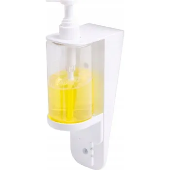 Dávkovač mýdla Ruční nástěnný dávkovač mýdla Faneco 300 ml bezbarvý, bílý