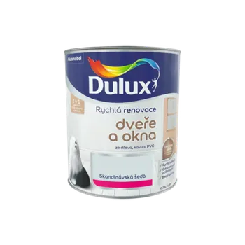barva na zeď Dulux Rychlá renovace dveře a okna skandinávská šedá 0,75 l