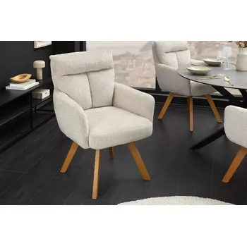 Jídelní židle Otočné jídelní křeslo 2 ks GYES Dekorhome