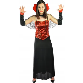 Karnevalový kostým KOSTÝM UPIŘÍ KOSTÝM UPIŘICE DRACULLA UPIŘINA HALLOWEEN M L 38 40