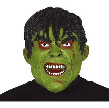 Karnevalová maska Maska na obličej Guirca latex superhrdina zelená