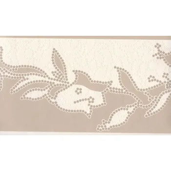 Fototapeta Vinylová bordura 1142-28, pásek 5 m, béžové listy