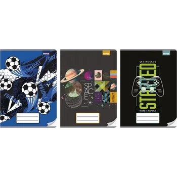 Sešit Sešit A4, 3 linky, Beniamin, 32 listů, vícebarevný motiv vesmíru