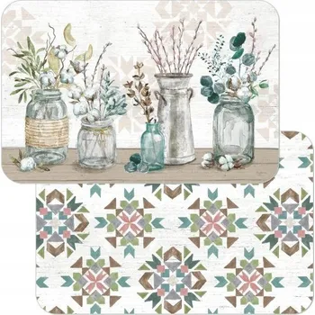 prostírání Obdélníkové plast Obdélníková podložka 43 cm