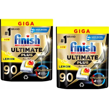 Tableta do myčky Finish Ultimate Plus All in 1 Lemon 180 ks Nejvyšší čisticí síla!