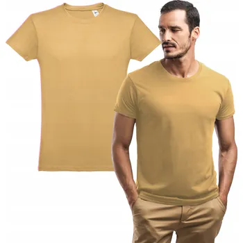 Klasické bavlněné tričko unisex dámské pánské pískové S