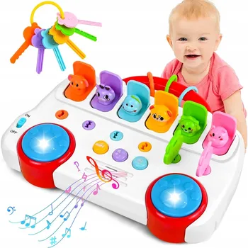 Hračka pro nejmenší VYSKAKUJÍCÍ ZVÍŘÁTKA INTERAKTIVNÍ HRAČKA DOVEDNOSTNÍ HRA POP-UP