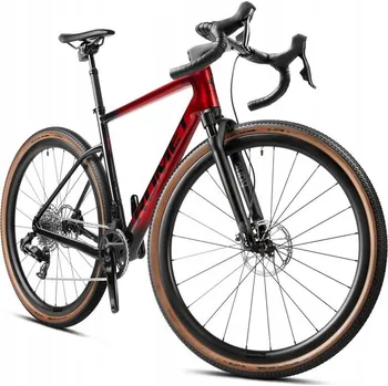 Silniční kolo Gravel kolo Romet NYK 3.0 SRAM, rám 52 cm, kola 28", červené