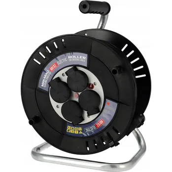 Prodlužovací kabel HOROZ Prodlužovací Kabel Bubnový STAVEBNÍ 4-zásuvkový SILNÝ 3x2,5mm IP44 40m