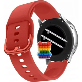 Pouzdro na mobilní telefon Pásek Řemínek pro Niceboy GTR 2, Silikon Červený Poutko, nastavitelný