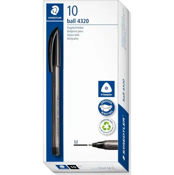 Jednorázové trojúhelníkové Propiska černé 10 Ks