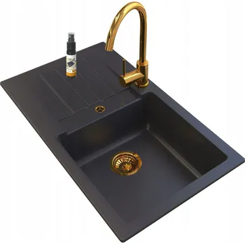 Granitový dřez Jednokomorový dřez Granitan Trix granit bílý