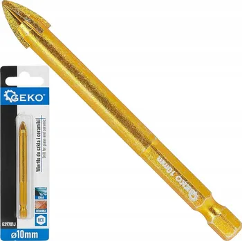 Vrták VRTÁK S KARBIDEM PRO SKLO, KERAMIKU, GRES A OBKLADY 10mm HEX GEKO