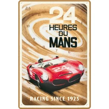 Plechová cedule Postershop Plechová cedule:24h Le Mans - Red Car 1963 - 20x30 cm