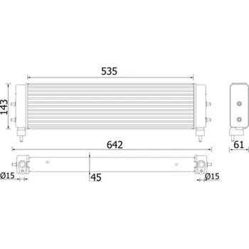 Autodíl Olejový chladič, motorový olej MAHLE CLC 94 000P