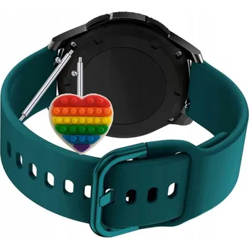 Pouzdro na mobilní telefon Pásek Řemínek pro Samsung Gear S3 Frontier, Silikon Zelený Poutko, nastavitelný