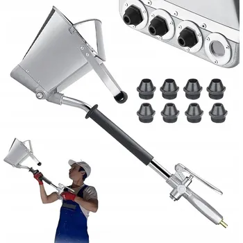 Stříkací pistole STŘÍKACÍ PISTOLE S 4 TRYSKAMI A DLOUHOU RUKOJETÍ NA STROPY