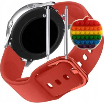 Řemínek na hodinky Řemínek / Pásek Řemínek pro Garmin Venu Sq Music, Silikonový Červený Smyčka, Nastavitelný