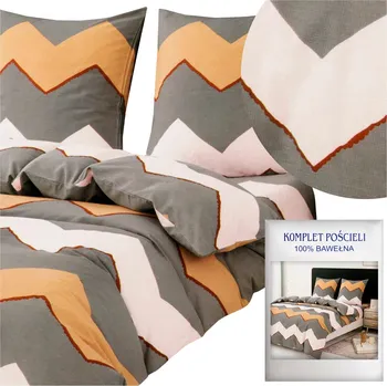 Povlečení Povlečení 160x200 Sada 3 dílná Bavlněný Satén Stylová Aida