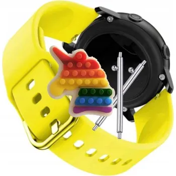 Pouzdro na mobilní telefon Řemínek Řemínek pro Polar Vantage M M/L, Silikonový Žlutý s Poutkem, Nastavitelný