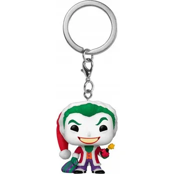 Figurka Funko Pocket Pop! Klíčový Přívěsek Na Klíče DC Comics Holiday Joker - Vydání