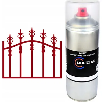 Barva ve spreji Profesionální lesklý antikorozní lak ve spreji na ocel, kov a plech RAL 3011