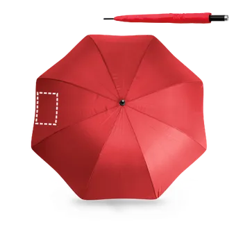 Deštník PULLA. Deštník s automatickým otevíráním 1 Panel 2, 220 x 140 Sítotisk (textil), 1 barva