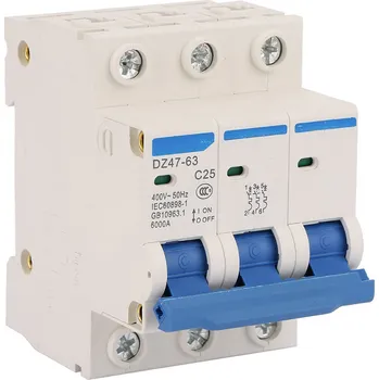 Jistič DZ47-63 C25 3P 25A 400V Jistič