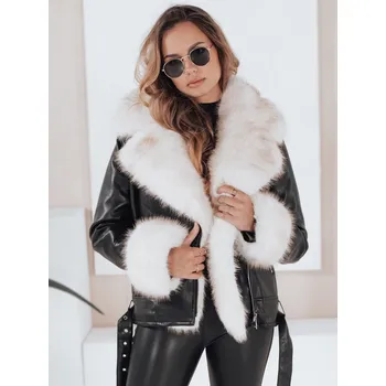 Dámská zimní bunda s kožíškem GIRLROCK Dstreet TY5122 Barva: Černá, Velikost: XL