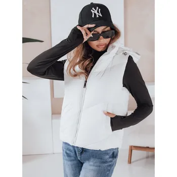 Dámská vesta Dámská prožívaná vesta LIKEHUGS Dstreet TY4975 Barva: Bílá, Velikost: XL