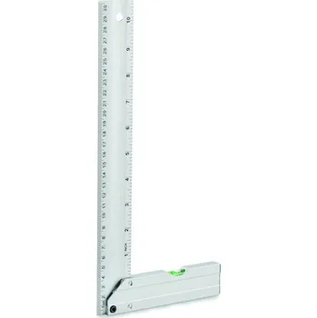 Úhloměr Hliníkový úhelník a pravítko 30 cm 10 bez potisku bez potisku