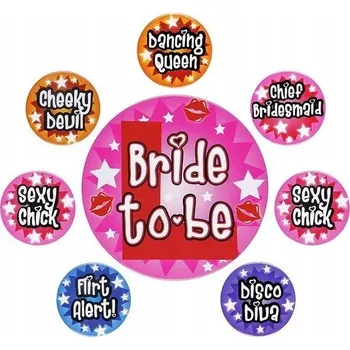 Karnevalový doplněk Sada 8 placek na Rozlučka Se Svobodou, placka