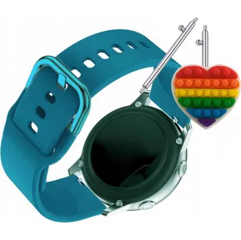 Pouzdro na mobilní telefon Pásek Řemínek pro Fossil Hybrid HR Collider FTW7010, Mořský silikon