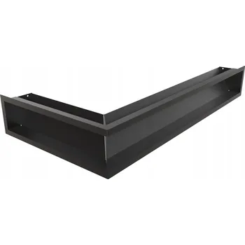 Krátká větrací mřížka Kratki černá