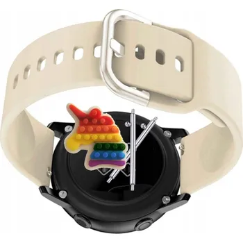 Pouzdro na mobilní telefon Pásek Řemínek pro Maxcom FW58 Vanad Pro, Silikon Béžová Poutko, nastavitelný