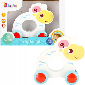 Hračka pro nejmenší BamBam Ovečka na kolečkách (254587)