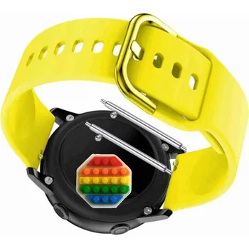 Pouzdro na mobilní telefon Pásek Řemínek pro Colmi SKY 8, Silikon Žlutý Poutko, nastavitelný